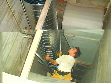 Вентиляционная шахта для кондиционирования здания